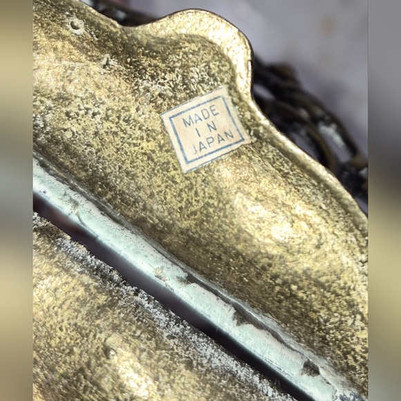 Vintage 1960s Brass Filigree Cherub Bill Letter Napkin Holder Organizer MCM - Picture 4 of 4